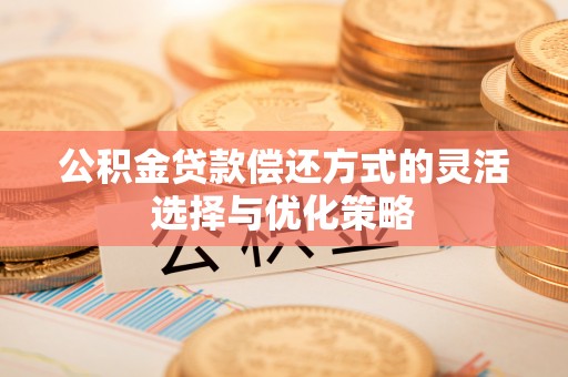肃北公积金贷款偿还方式的灵活选择与优化策略